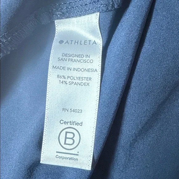 Athleta Navy Blue High-Waisted Skyline II Shorts - Picture 7 of 7